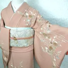 再値下げ♡高級 着物 縮緬 色無地♡高島屋で誂えました♡きもの