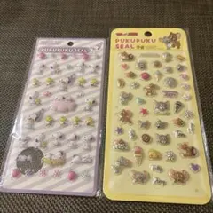 【新品】ぷくぷくシール　立体シール　スヌーピー　トムとジェリー　2枚セット