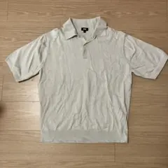 UNIQLO メンズポロシャツ L クリーム、薄いベージュ色