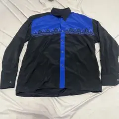 VERSACE CLASSIC V2 長袖シャツ XL 黒/青のサムネイル