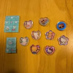 ハローキティおすそ分け　おはじきシール.タイルシールセット