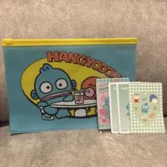 【サンリオ】ハンギョドン ポーチ ポストカード シール