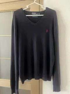 POLO by Ralph Lauren Vネックニット セーター ネイビー L