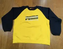 PUMA イエロー ネイビー トレーナー