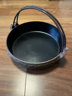 ⁠南部鉄器 すき焼き鍋 26cm 池永鉄工 波ちどり⁠のサムネイル
