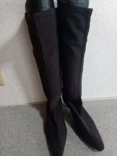 Vivi Fluers レディースストレッチロングブーツ(ダークブラウン)