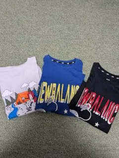 NEW BALANCE Tシャツ青、黒　ナイキTシャツ　３枚セットのサムネイル