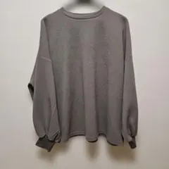 coca　エンボスバルーンスリーブカットソー L