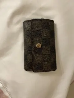 ダミエ・キャンバス キーケース ブラウン/ブラック