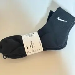 新品　3足セット　ナイキ NIKE エブリデイ アンクル　ソックス ブラック
