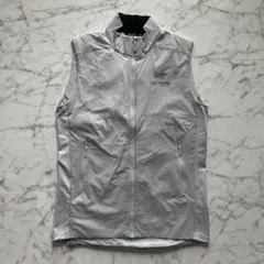 【美品】廃盤 ARC’TERYX 中綿ベスト ジップアップ ロゴ刺繍 グレー Sのサムネイル