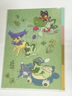 ポケモン　A4 3ポケットクリアファイル にゃ！にゃにゃ！ニャオハ！