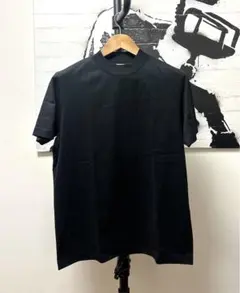 WEB限定WARDROBESMARTクリアガスコットンモックネックT BK XL