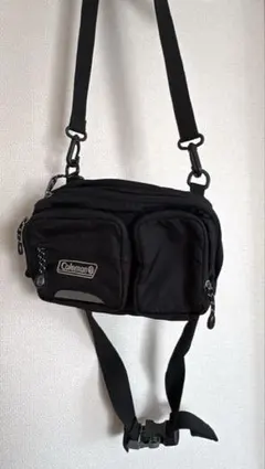 Coleman ブラック ボディバッグ 22×15×5