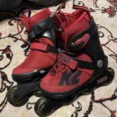 K2 RAIDER レッド インラインスケート
