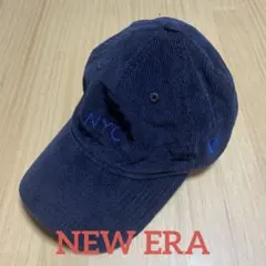 [美品]NEW ERA ニューエラ コーデュロイキャップ cap NYC 紺