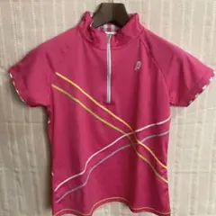 プリンス ピンク 半袖 テニスウェア ジッパー付き M 値下げしました