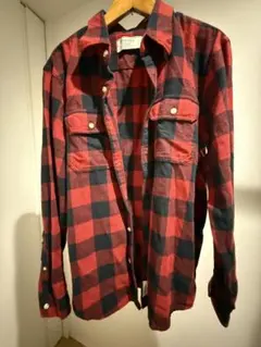 未使用品 Abercrombie & Fitch 長袖ネルシャツ L