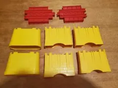 プラレール レールパーツ 8個セット　レンガ橋脚　ガーター橋