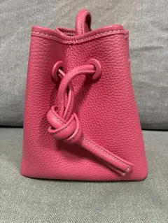 VASIC BOND MINI MINIキャメル レザー 巾着型 ハンドバッグ