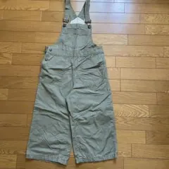 お値下げ！GU カーキ色 オーバーオール 女の子