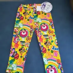 新品JAM 総柄レギンス 140cm イエロー