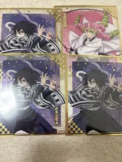 アニプレックスオンラインくじ　鬼滅の刃　甘露寺、伊黒、クリア色紙