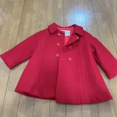 FAMILIAR レッド ダブルブレストコート