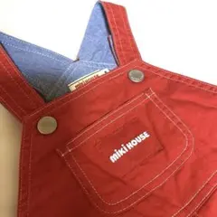 MIKIHOUSE 赤 オーバーオール 80センチ 新品同様