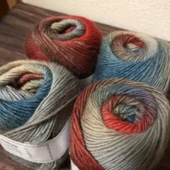 グラデーションウールヤーン4玉 ヴィンテージカラー