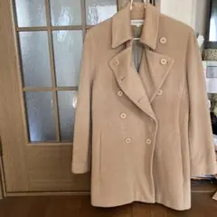 Calvin Klein ベージュ ダブルブレストコート サイズ9のサムネイル