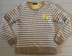 BURBERRY BLACK LABEL ストライプ トレーナー Mサイズ　K