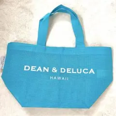 グリーンぽいブルー　Sサイズ　メッシュトートバッグ