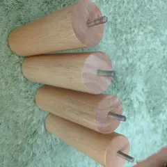 無印良品　ベッド用 木製脚 4本セット