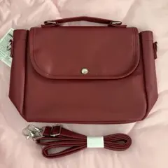 推し活バッグ ミニショルダー 2wayバッグ ボルドー 痛バ サッチェルバッグのサムネイル