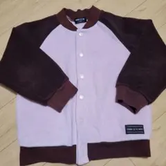 COMME CA ISM フリースジャケット 110A ピンク・ブラウン