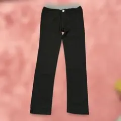 黒 スリムフィット 長ズボン 100cm~