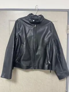H&M フェイクレザージャケット ブラック
