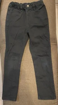 GU ブラック ストレートパンツ 120