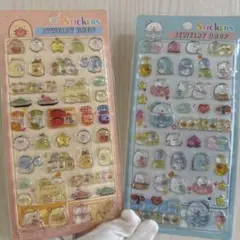 ジュエリードロップステッカー 立体硬いシール2シートセット