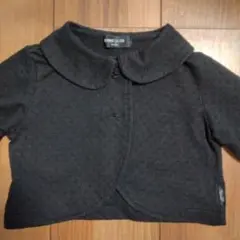 COMME CA ISM 黒 襟付きカーディガン 110cm~