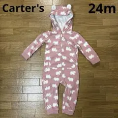 carter's 24months シロクマ柄フリースロンパース　90cm