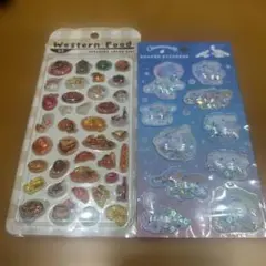 新品　Western Food & サンリオ　シナモロールシールセット