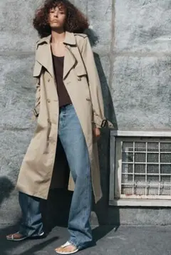 ZARA 撥水加エトレンチコート ZWコレクションのサムネイル