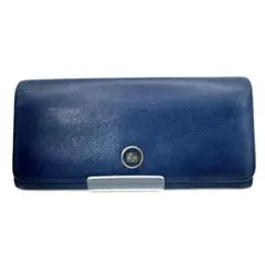 LOEWE ネイビー 長財布 エンボス加工 LOEWE ネイビー 長財布 エンボス加工