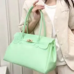 ゼリーバーキン/jelly birkinミントグリーン - メルカリ