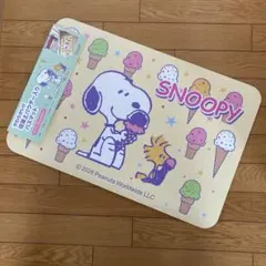 スヌーピー　珪藻土パウダー入りバスマット　玄関や洗面所にも　吸水速乾