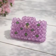 【ハンドメイド】ビーズのカードケース