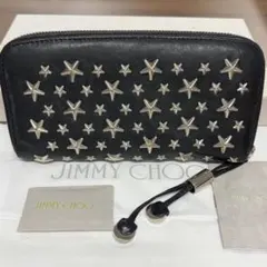JIMMY CHOO 長財布 BETTINA ブラック　美品　箱　カード JIMMY CHOO 長財布 BETTINA ブラック 美品 箱 カード - メルカリ