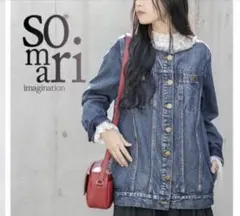 somari ヴィンテージ風　デニムジャケットのサムネイル